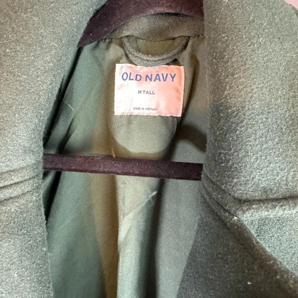 Womens Old Navy PeaCoat Green  Medium Tall  Warm Casual Winter Work - Picture 2 of 4